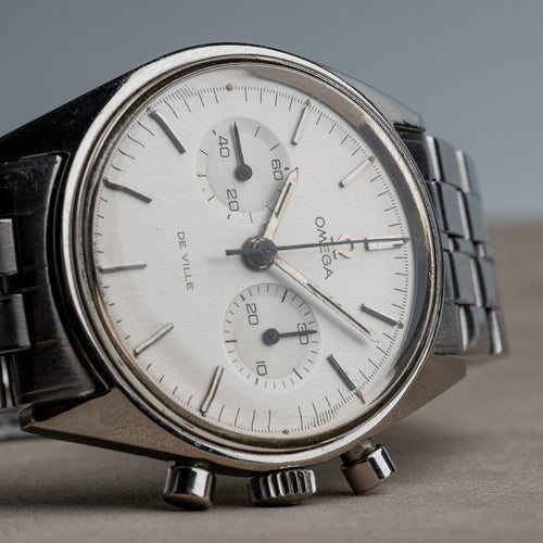 Omega De Ville - Montre chronographe en acier 58 Facettes TOT-01826