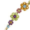 Bracelet Pasquale Bruni - Bracelet fleurs en or jaune 18 ct avec pierres colorées 58 Facettes 38664