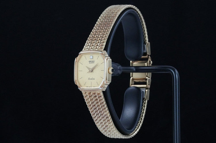 Montre Seiko Exceline - Montre femme en acier couleur or 58 Facettes TOT-01722