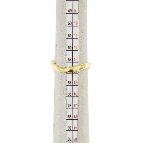 Bague 54 Bague contrariée en or jaune 18 ct avec rubis et diamants 58 Facettes 28379