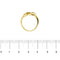 Bague 54 Bague contrariée en or jaune 18 ct avec rubis et diamants 58 Facettes 28379