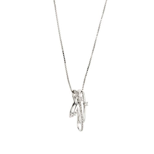 Collier Alfieri & St. John - Collier en or blanc 18 ct avec diamants 58 Facettes 38968
