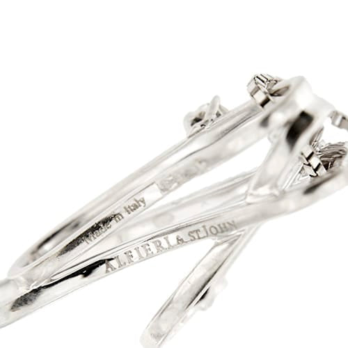 Collier Alfieri & St. John - Collier en or blanc 18 ct avec diamants 58 Facettes 38968