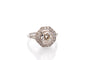 Bague 53 Bague diamant 1,16 ct K/VS2 en or 18k et platine 58 Facettes 27498-27838