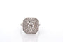Bague 54 Bague en platine avec diamant 0,89 ct et diamants 58 Facettes 27860-27579