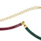 Bracelet Bracelet à segments émaillés en or jaune 18 ct 58 Facettes 39832
