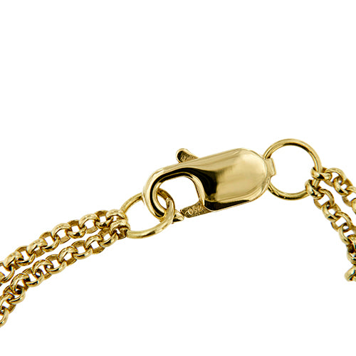 Bracelet Bracelet à segments émaillés en or jaune 18 ct 58 Facettes 39832