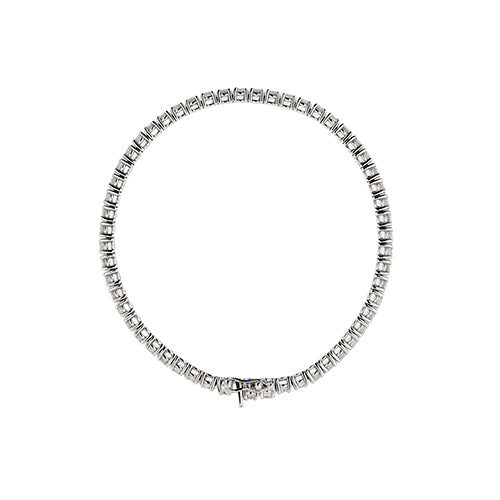 Bracelet Bracelet tennis en or blanc 18 ct et diamants 5,10 ct 58 Facettes 33555