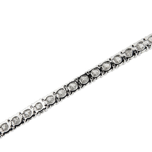 Bracelet Bracelet tennis en or blanc 18 ct et diamants 5,10 ct 58 Facettes 33555