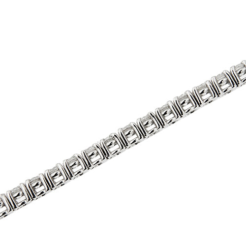 Bracelet Bracelet tennis en or blanc 18 ct et diamants 5,10 ct 58 Facettes 33555
