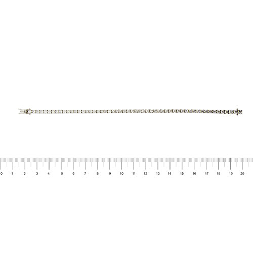 Bracelet Bracelet tennis en or blanc 18 ct et diamants 5,10 ct 58 Facettes 33555