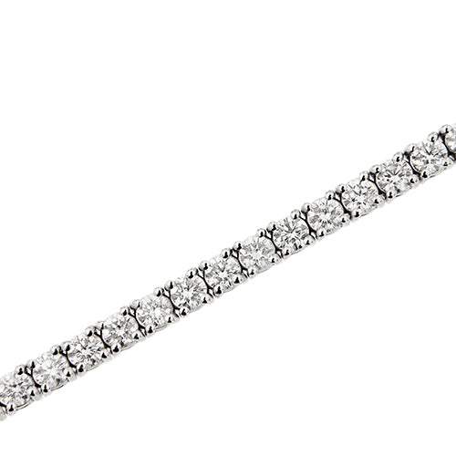 Bracelet Bracelet tennis en or blanc 18 ct et diamants 5,10 ct 58 Facettes 33555