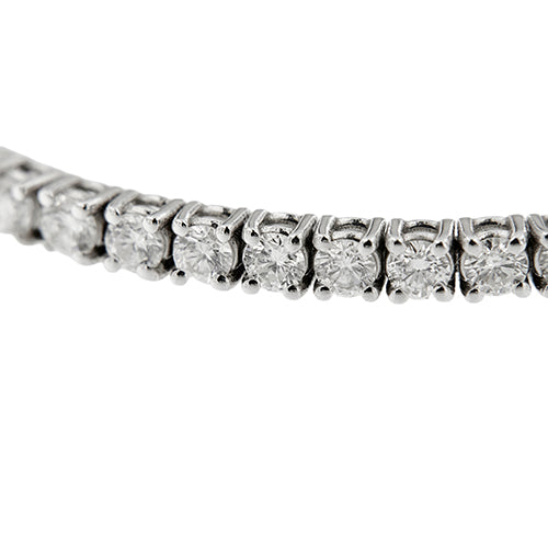 Bracelet Bracelet tennis en or blanc 18 ct et diamants 5,10 ct 58 Facettes 33555