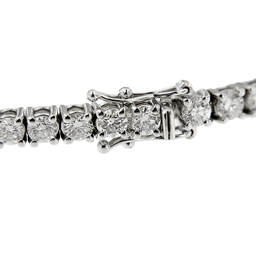 Bracelet Bracelet tennis en or blanc 18 ct et diamants 5,10 ct 58 Facettes 33555