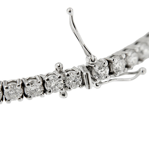 Bracelet Bracelet tennis en or blanc 18 ct et diamants 5,10 ct 58 Facettes 33555