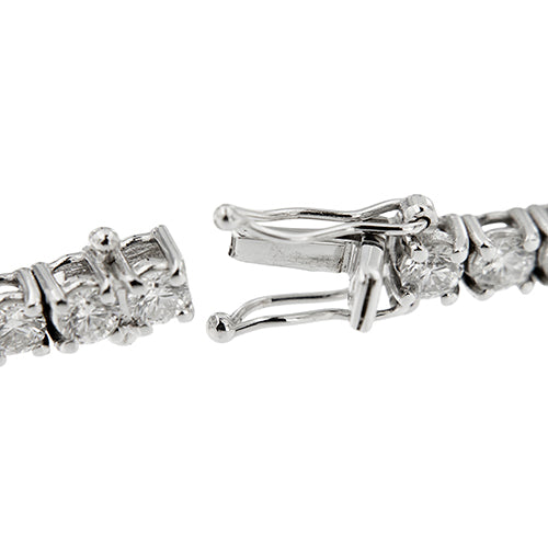 Bracelet Bracelet tennis en or blanc 18 ct et diamants 5,10 ct 58 Facettes 33555