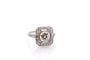 Bague 53 Bague en platine avec diamant 1,13 ct et diamants 0,50 ct 58 Facettes 27844-27415
