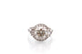 Bague 53.5 Bague en platine avec diamant 3,42 ct K/VS1 et diamants 58 Facettes 27866-27559dv