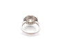 Bague 53.5 Bague en platine avec diamant 3,42 ct K/VS1 et diamants 58 Facettes 27866-27559dv