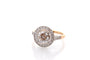 Bague 54 Bague en or 18k et platine avec diamant 1,15 ct et diamants 58 Facettes 27855-27536