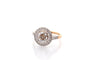 Bague 54 Bague en or 18k et platine avec diamant 1,15 ct et diamants 58 Facettes 27855-27536