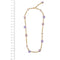 Collier MIMI - Collier en or rose 18 ct avec perles, améthystes et jade lavande 58 Facettes 32958
