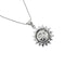 Collier Unoaerre - Collier à billes avec pendentif soleil et lune en or blanc 18 ct 58 Facettes 32074