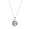 Collier Unoaerre - Collier à billes avec pendentif soleil et lune en or blanc 18 ct 58 Facettes 32074