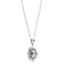 Collier Unoaerre - Collier à billes avec pendentif soleil et lune en or blanc 18 ct 58 Facettes 32074