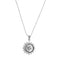 Collier Unoaerre - Collier à billes avec pendentif soleil et lune en or blanc 18 ct 58 Facettes 32074