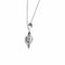 Collier Unoaerre - Collier à billes avec pendentif soleil et lune en or blanc 18 ct 58 Facettes 32074