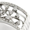 Bague 63 Bague jonc ajourée en or blanc 18 ct et diamants 58 Facettes 24534