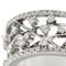 Bague 63 Bague jonc ajourée en or blanc 18 ct et diamants 58 Facettes 24534
