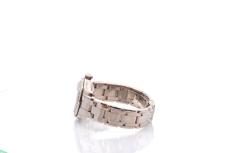 Montre Rolex Pearlmaster - Montre en or 18k sertie de diamants 58 Facettes 27802dv