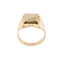 Bague Bague homme porte-bonheur à écusson en or rose et or blanc 18 ct 58 Facettes 34590