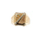 Bague Bague homme porte-bonheur à écusson en or rose et or blanc 18 ct 58 Facettes 34590