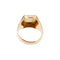 Bague Bague homme porte-bonheur à écusson en or rose et or blanc 18 ct 58 Facettes 34590