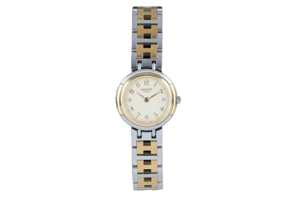 Hermès Windsor - Montre en acier et plaqué or 58 Facettes TOT-01810