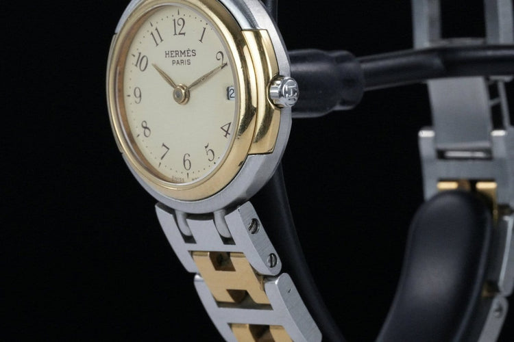 Montre Hermès Windsor - Montre 62.03 en acier bicolore 58 Facettes TOT-01810