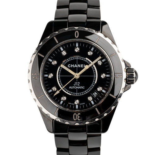 Montre Chanel J12 - Montre automatique H1626 en céramique noire 58 Facettes TOT-02021