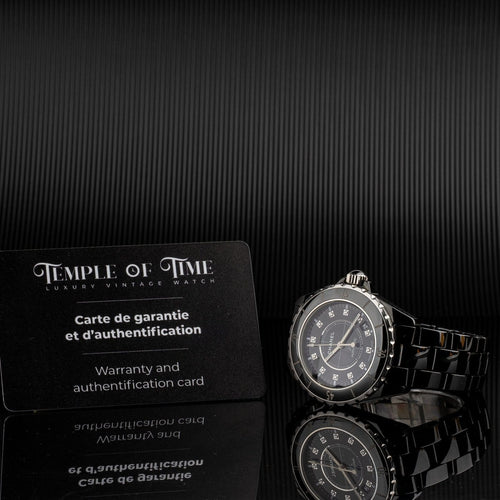 Montre Chanel J12 - Montre automatique H1626 en céramique noire 58 Facettes TOT-02021