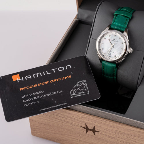 Hamilton Jazzmaster - Montre en acier cadran nacre 58 Facettes TOT-10221
