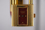 Hermès Kelly - Montre plaqué or sur cuir bordeaux 58 Facettes TOT-11128