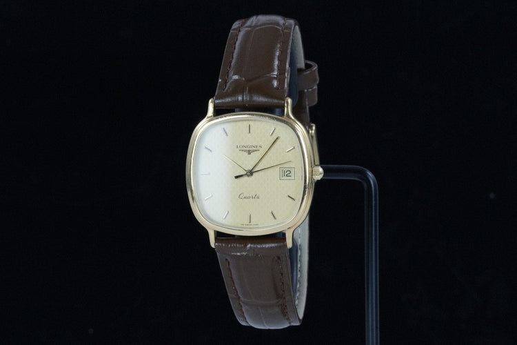Longines TV - Montre quartz plaqué or 58 Facettes TOT-01848
