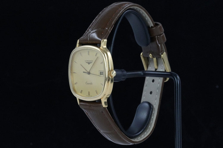 Longines TV - Montre quartz plaqué or 58 Facettes TOT-01848