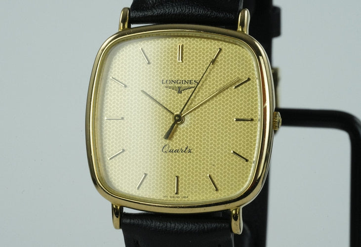 Longines TV - Montre quartz plaqué or 58 Facettes TOT-01908