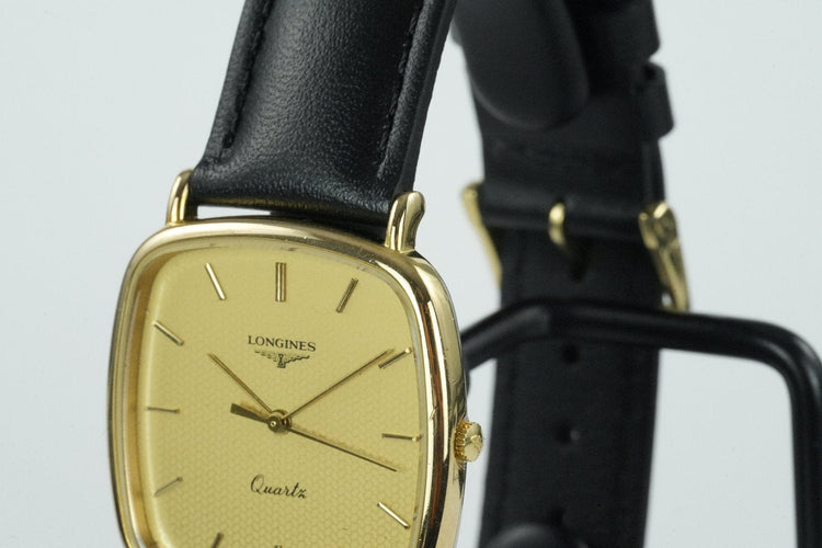 Longines TV - Montre quartz plaqué or 58 Facettes TOT-01908