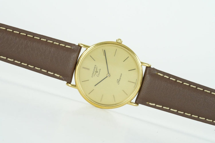 Montre Longines Présence - Montre quartz plaqué or 58 Facettes TOT-01956