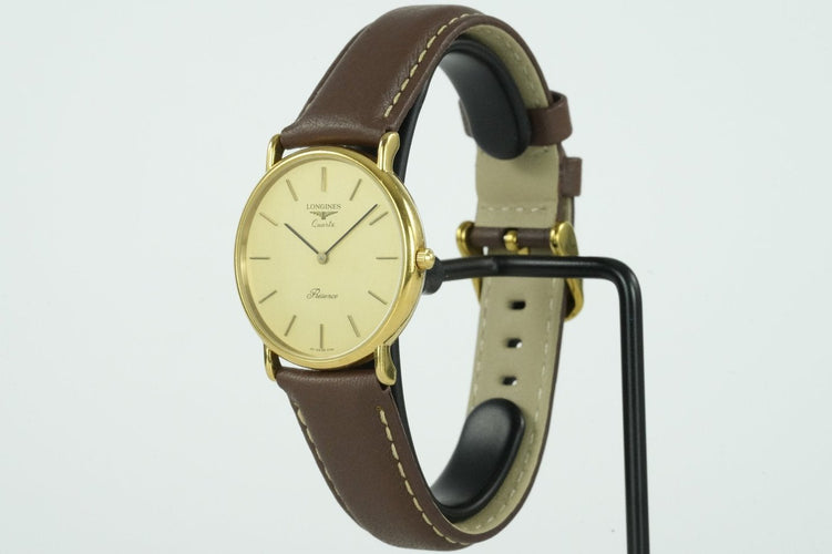 Montre Longines Présence - Montre quartz plaqué or 58 Facettes TOT-01956