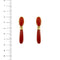 Boucles d'oreilles Boucles d’oreilles en or jaune 18 ct avec corail rouge 58 Facettes 39773
